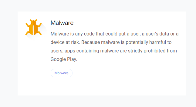 قوانین بد افزار (Malware)